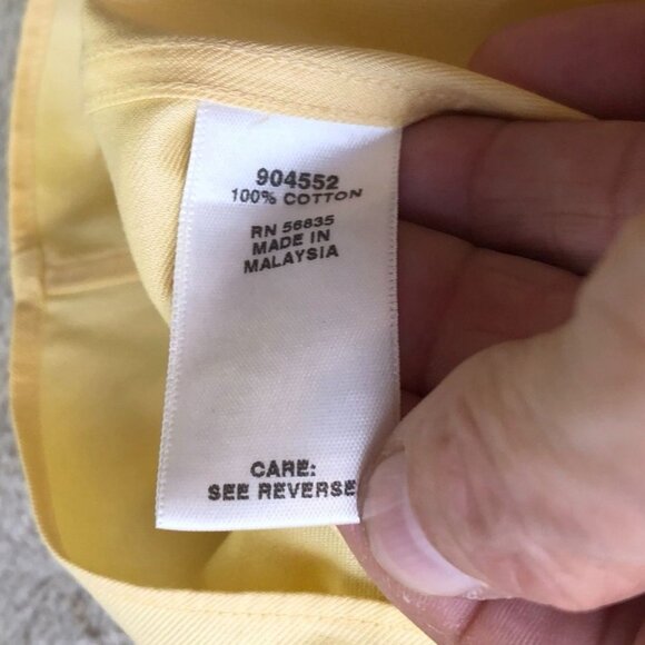 Vintage Cabela's Outfitter Series Men's Shirt 4XL Short Sleeve Button Up Yellow - Picture 6 of 9